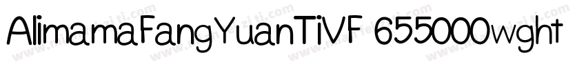 AlimamaFangYuanTiVF 655000wght 90字体转换